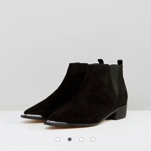 🆕 ASOS Black point toe ankle boots size 7